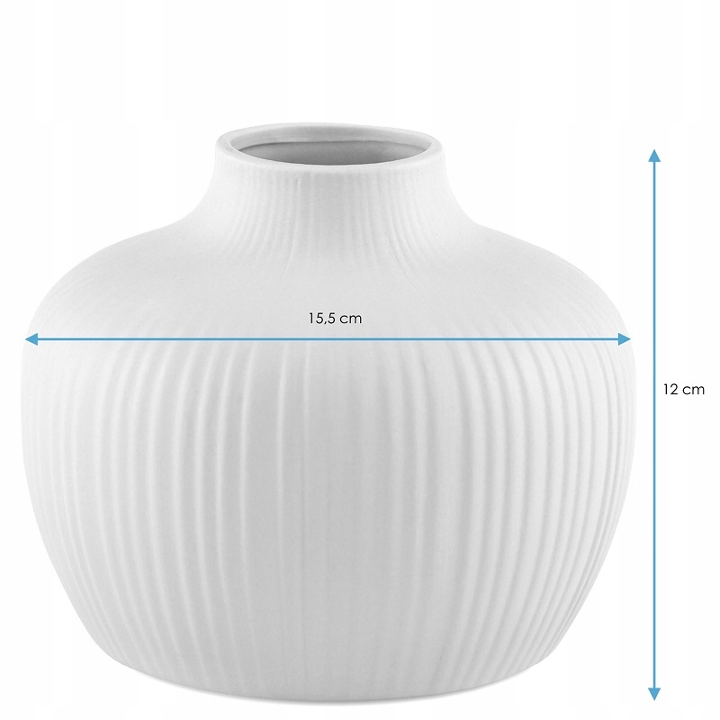 Wazon z ceramiki kula Pudrowy Róż na kwiaty Wysokość produktu 12 cm