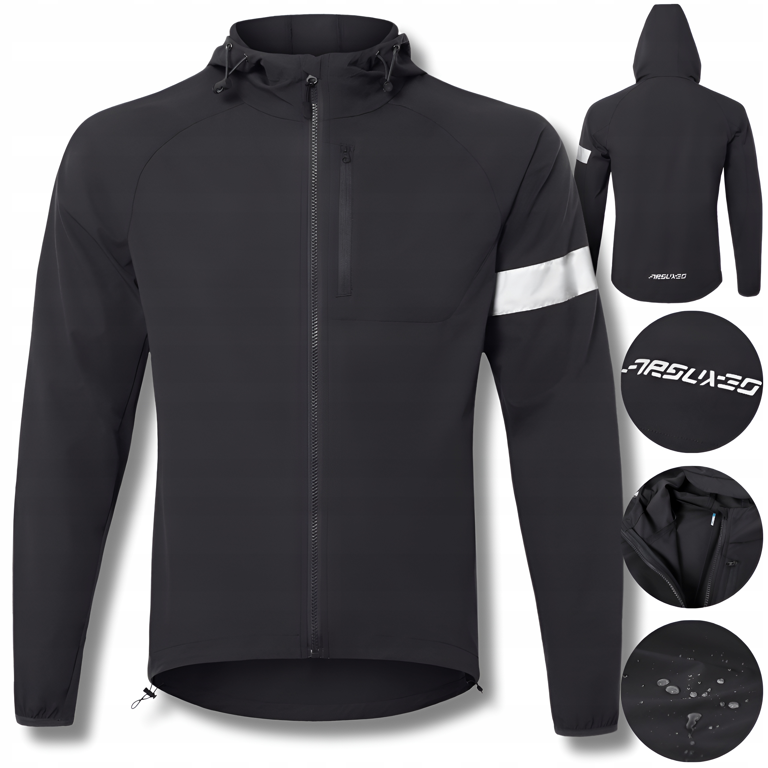 WIATRÓWKA KURTKA ROWEROWA SPORTOWA MĘSKA WODOODPORNA t535 ARSUXEO 2XL