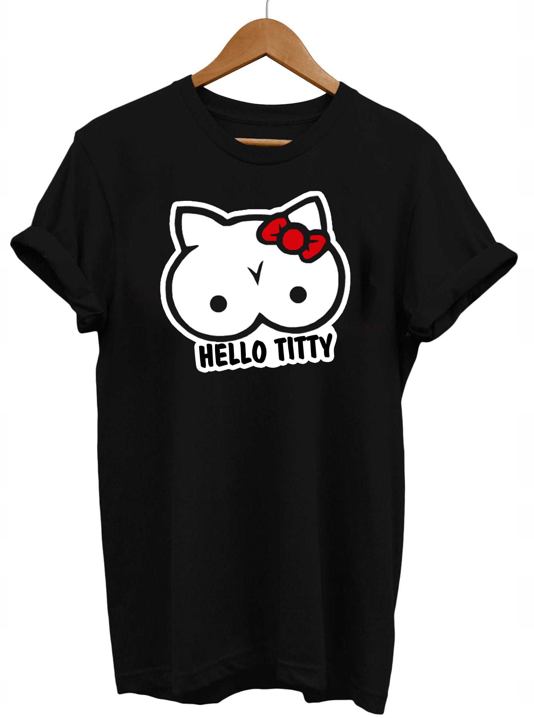 

Koszulka T-shirt Damska Hello Titty XXL Nadruk Y4
