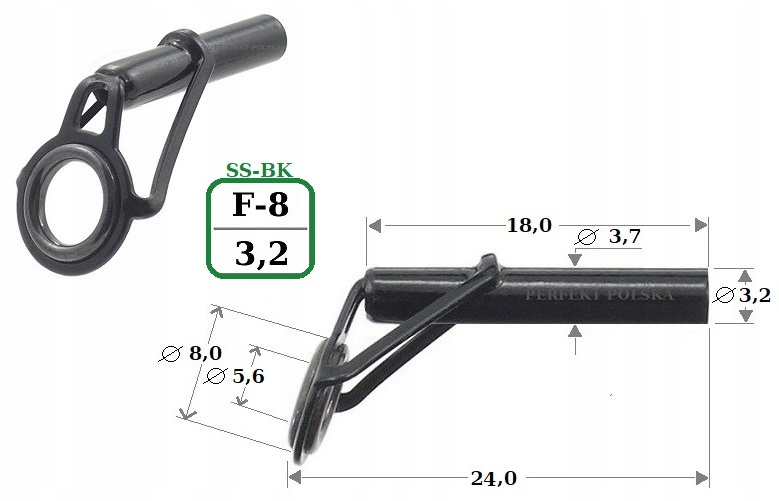 PRZELOTKA SZCZYTOWA PERFEKT SIK SS-BK F-8 /3,2 mm Marka Perfekt