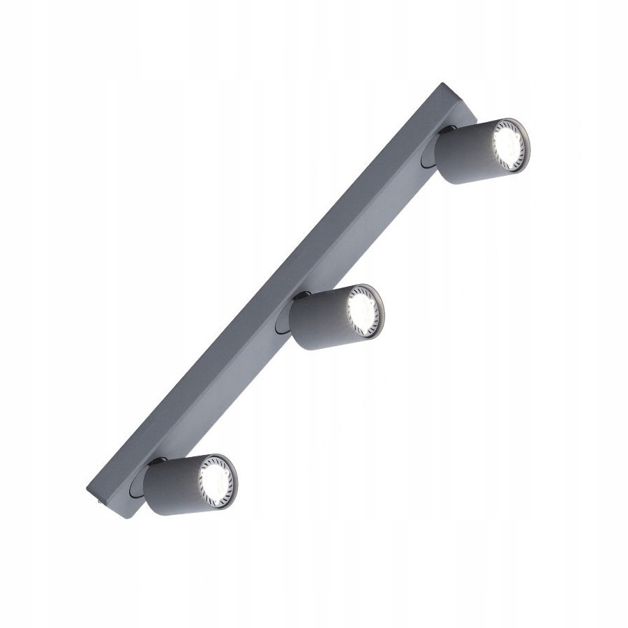 Stropní svítidlo šedá Cleo 3-GR spot 3-50 W s trojitým zdrojem světla Ozzo