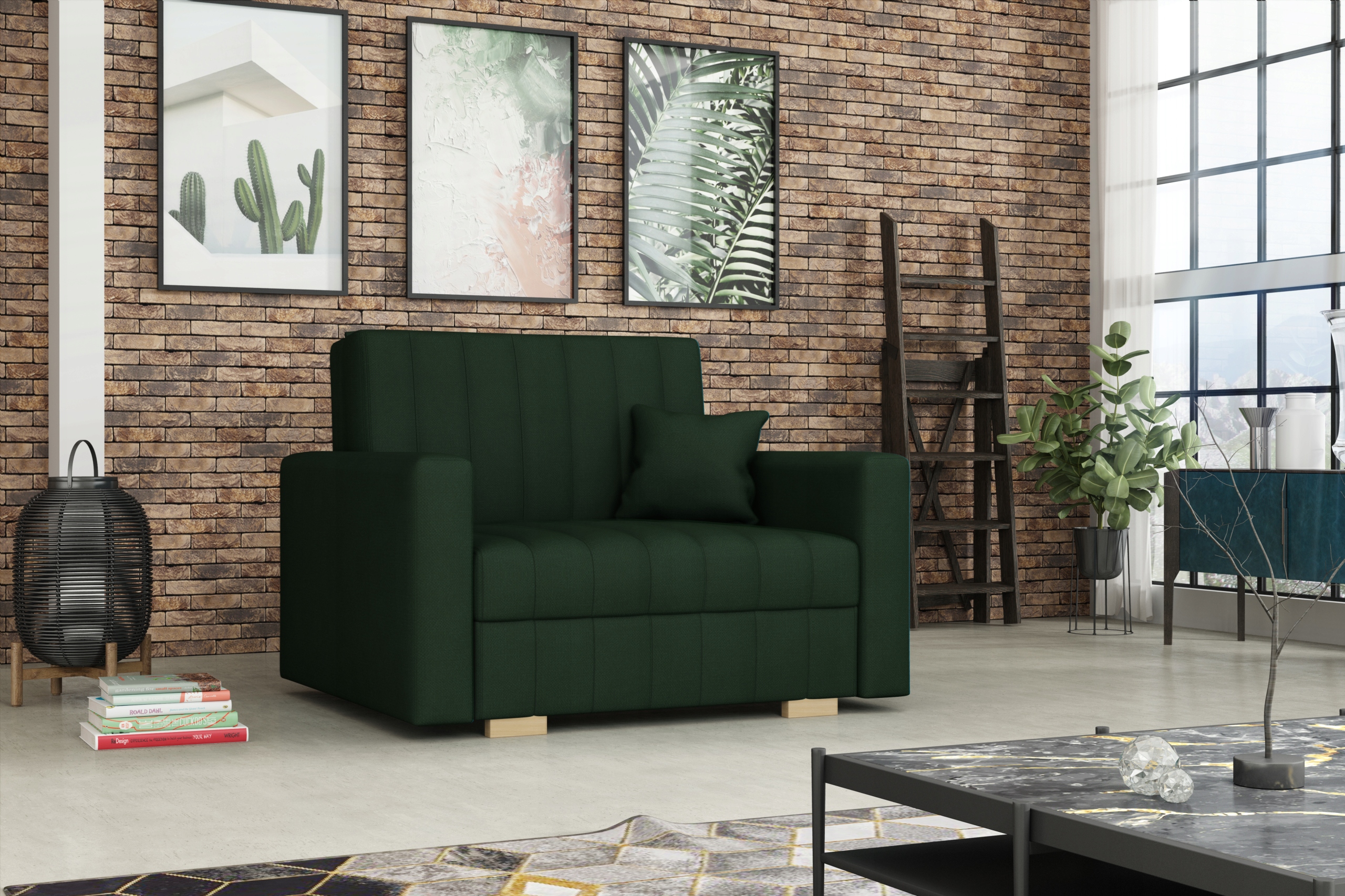 jedynka sofka VIVA I RELAX mała w welurze Kronos Kod producenta 2112