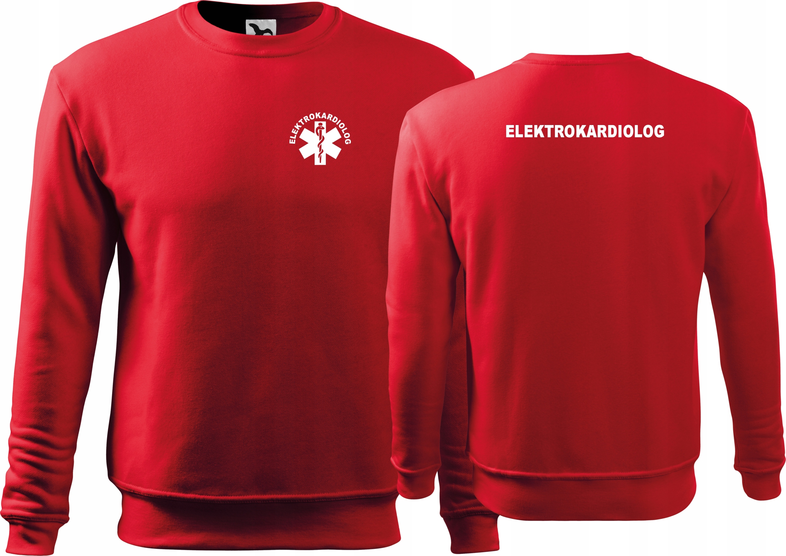 

Bluza medyczna z nadrukiem Elektrokardiolog