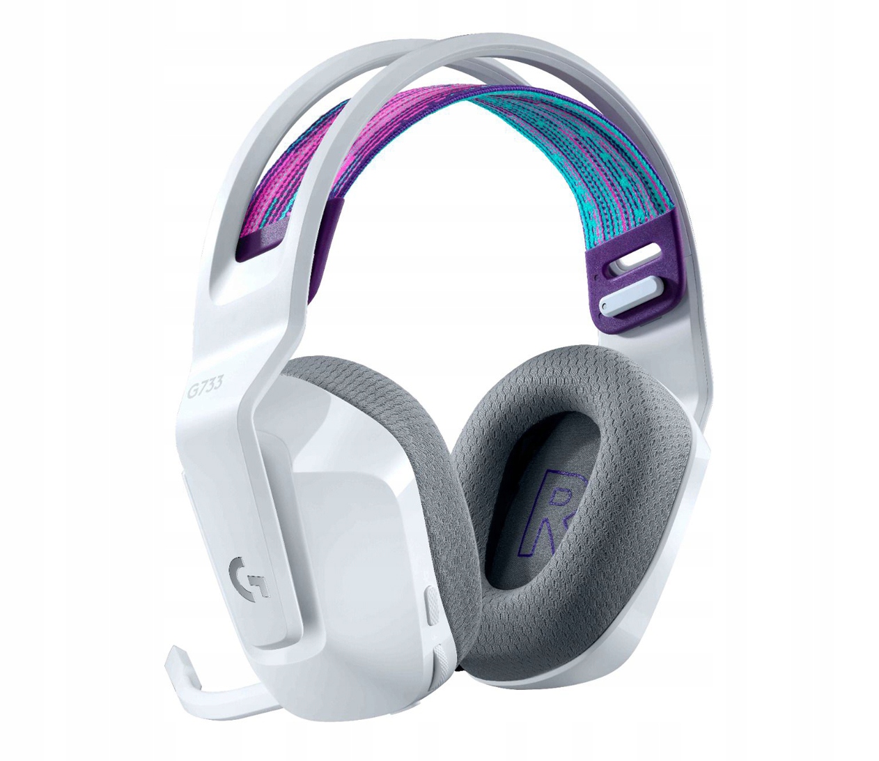 LOGITECH G733 LIGHTSPEED Bezprzewodowy Zestaw Słuchawkowy RGB 29h Biały — miniatura 12