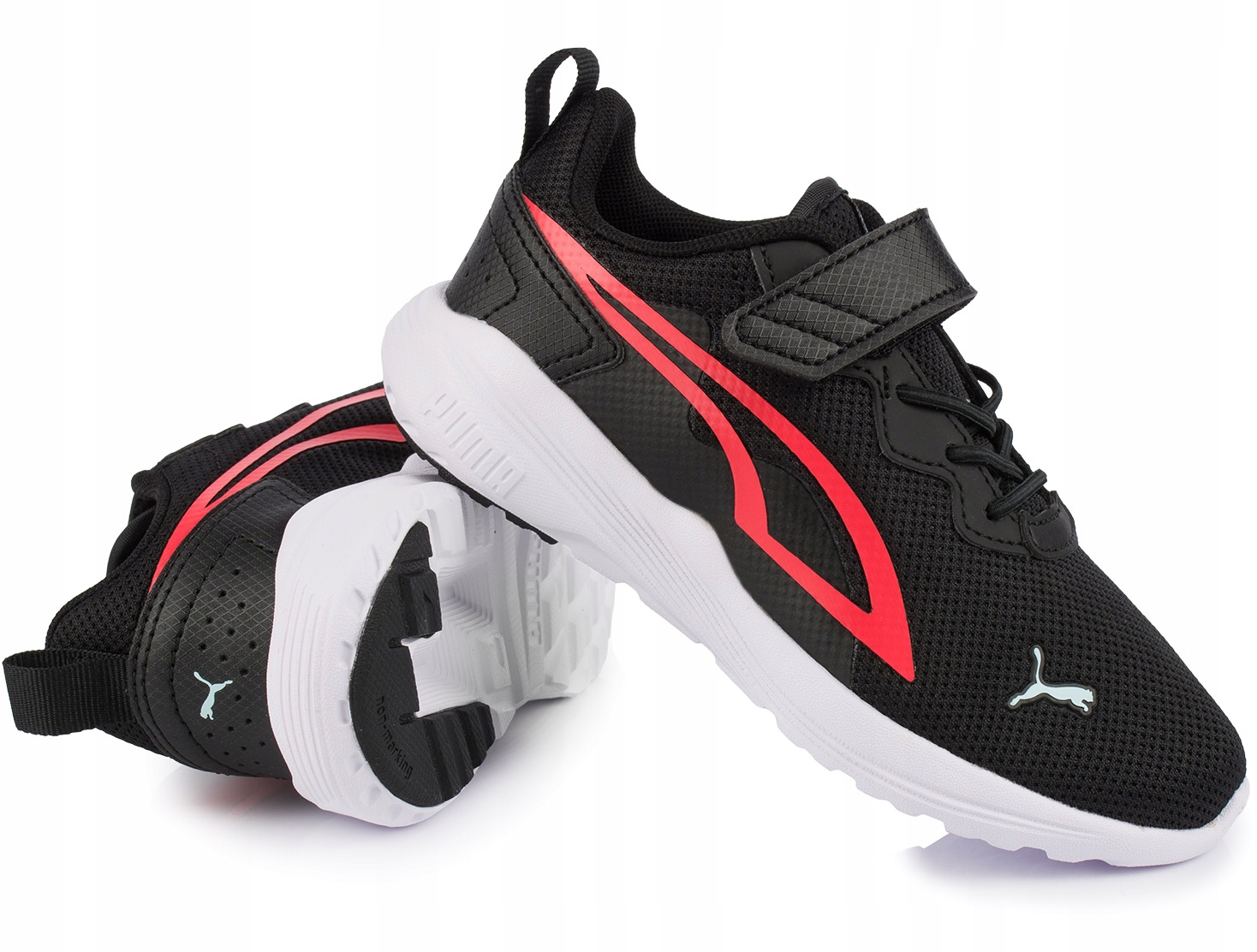PUMA SPORTOWE ADIDASY DZIECIĘCE BUTY NA RZEPY CHŁOPIĘCE DZIEWCZĘCE r. 28 Kolor czarny