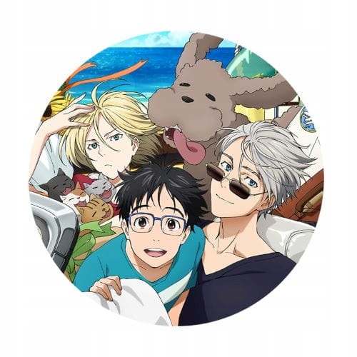 Przypinka Yuri on Ice wzór3 anime 58mm