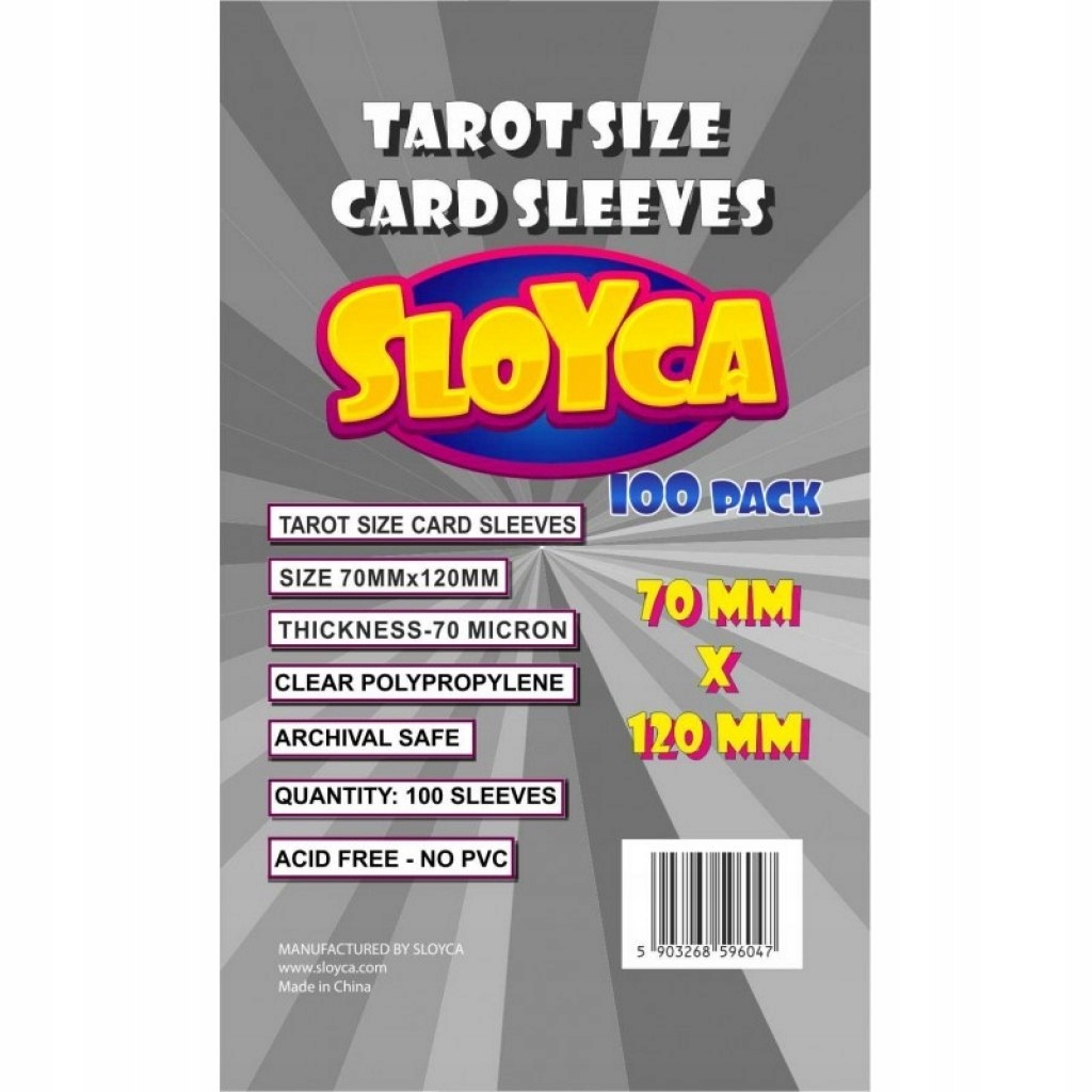 

Sloyca Koszulki Tarot 70x120 mm 100 szt.