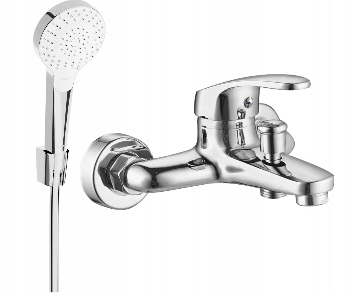 Mexen Erica R05 vaňová batéria so sprchovacím setom, chrómová úprava