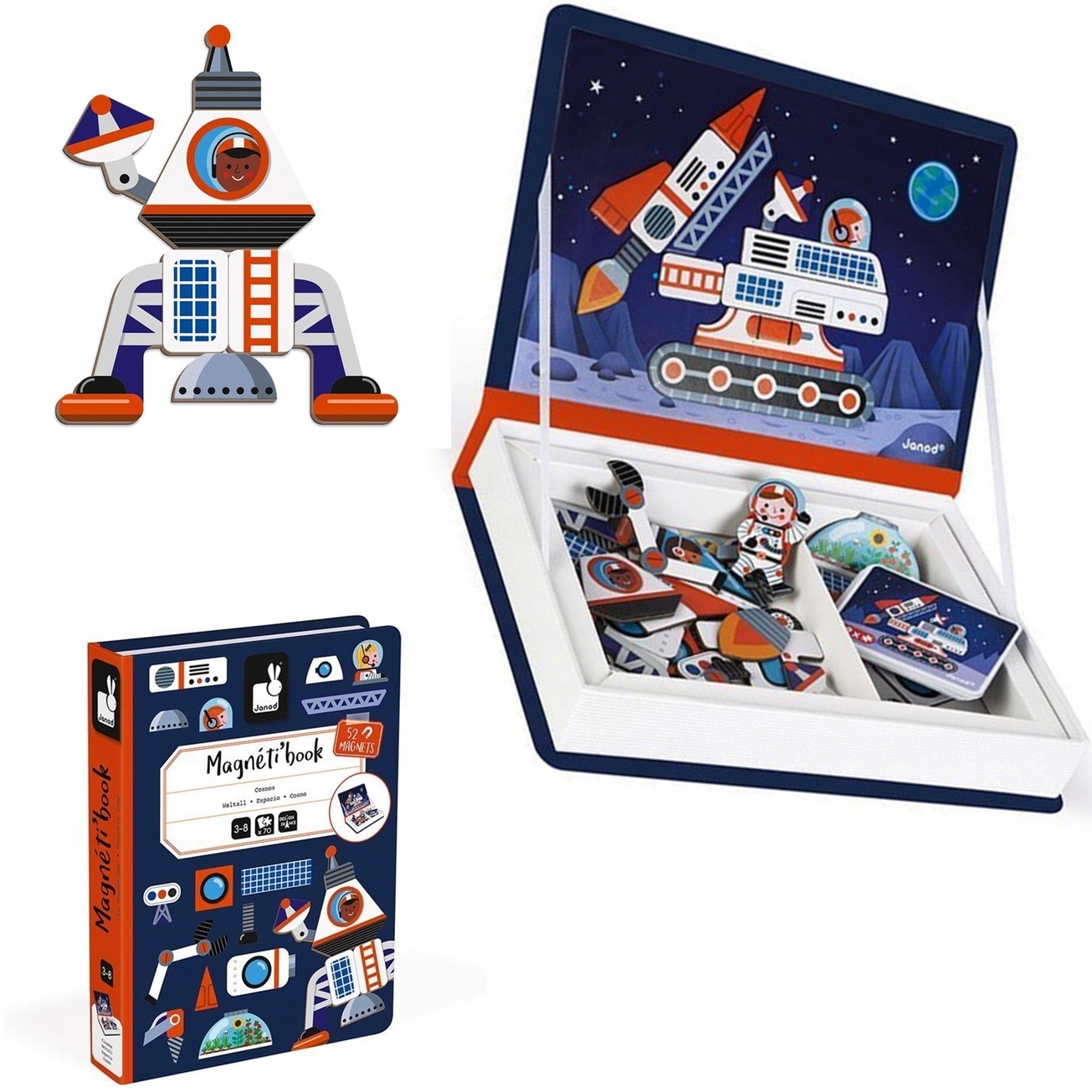 

Janod Magnetibook Kosmos Układanka magnetyczna