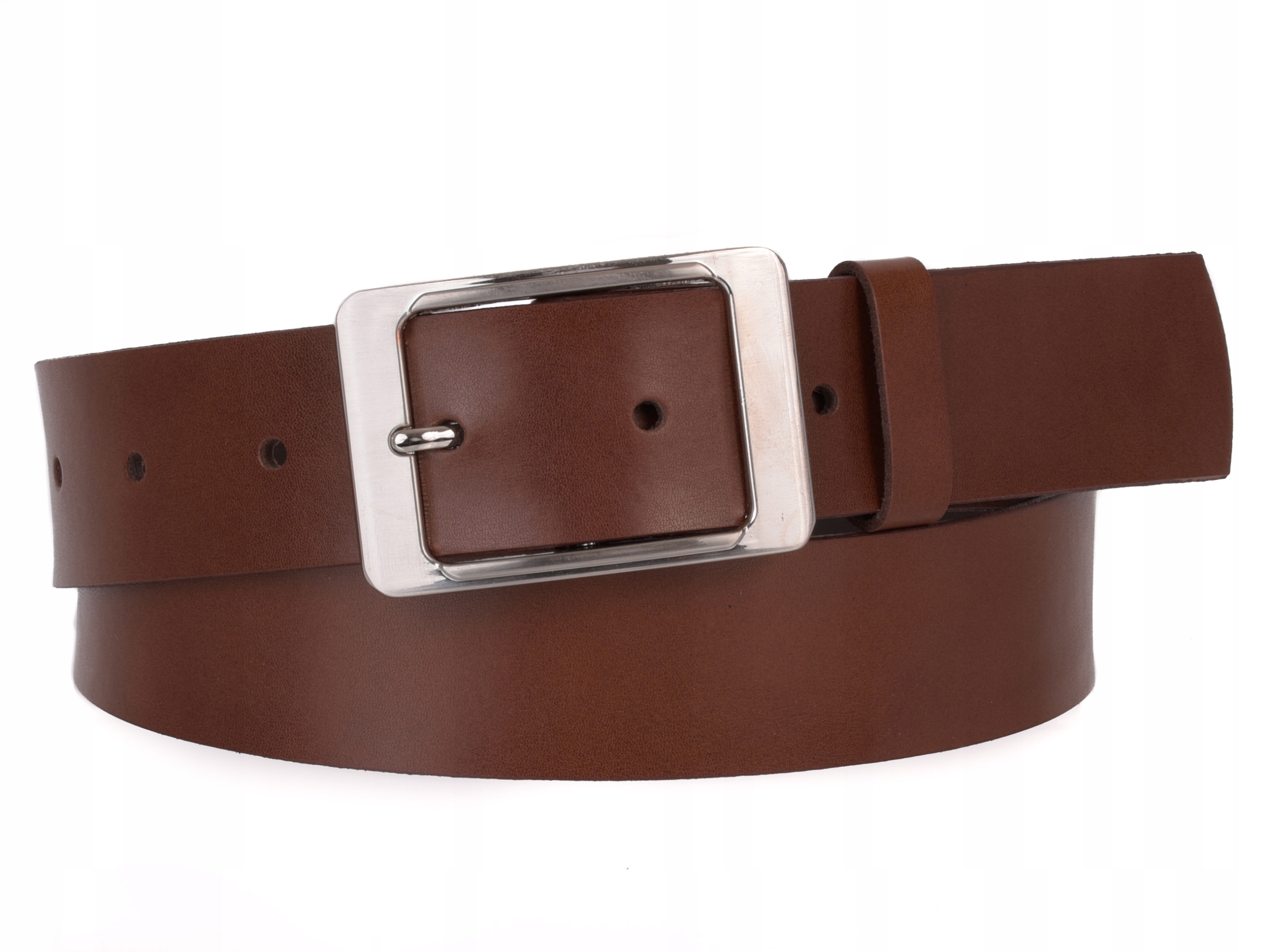 

Skórzany Pasek damski Szeroki Brązowy 4cm