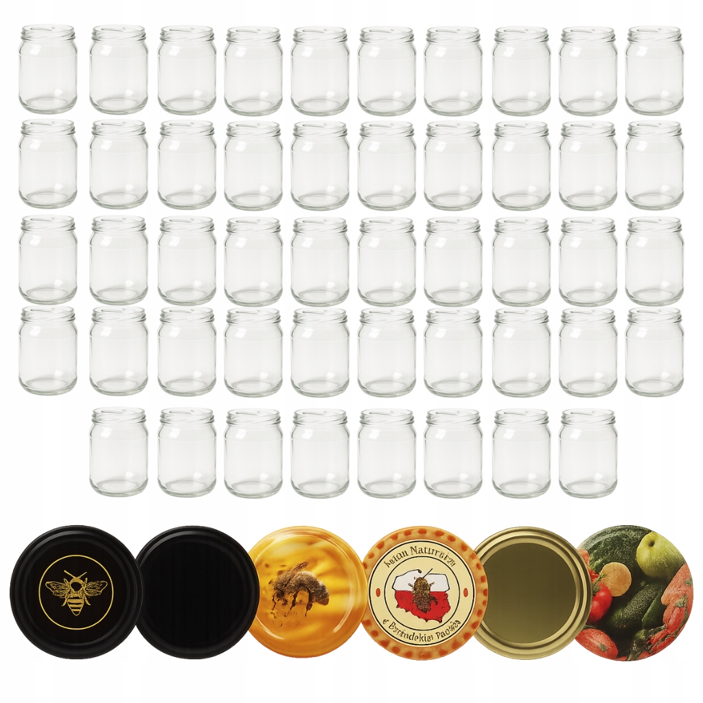 48x Słoik Szklany 500ml Na Przetwory Zakrętka FI82