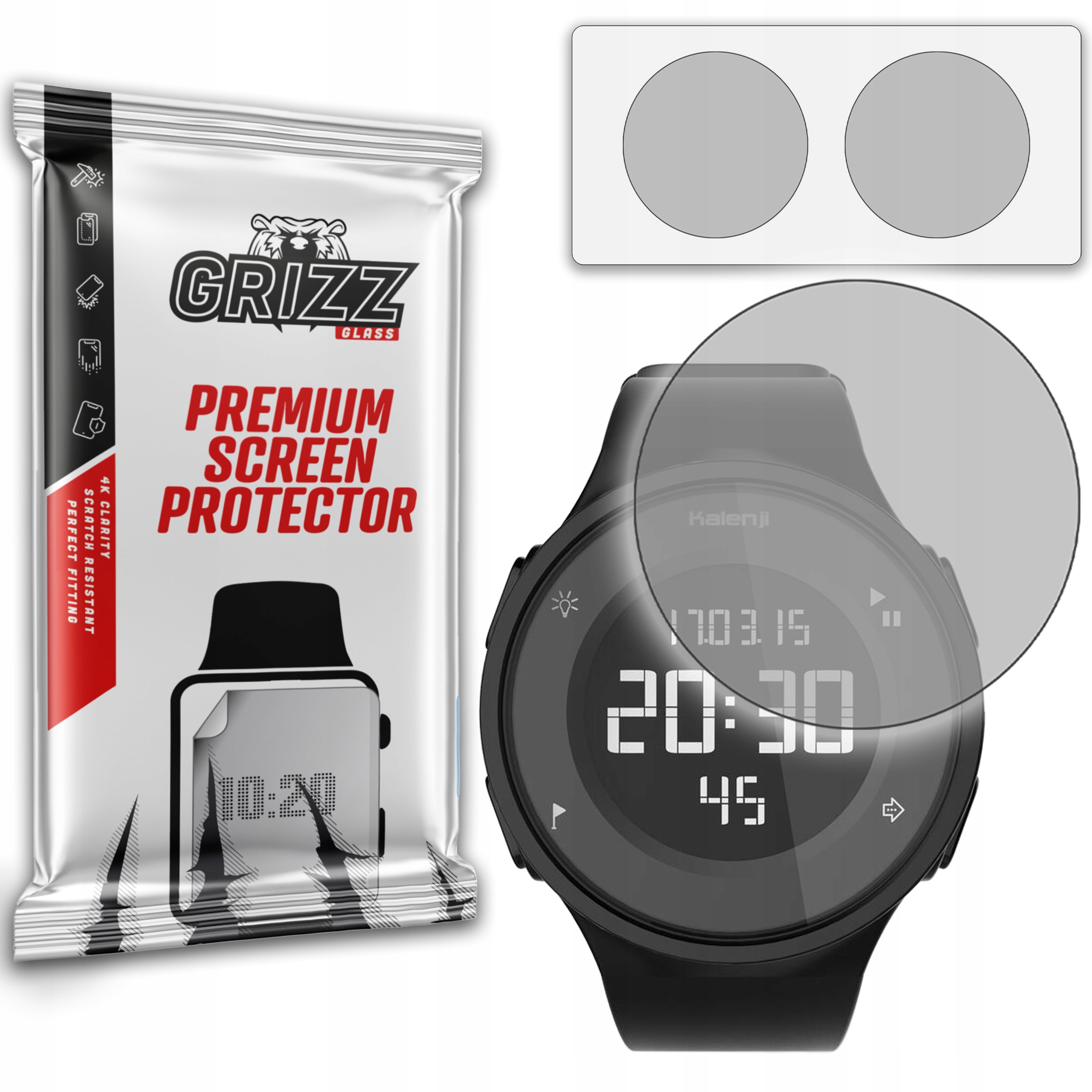 2-PAK Antyodciskowa folia ochronna do Kalenji W500