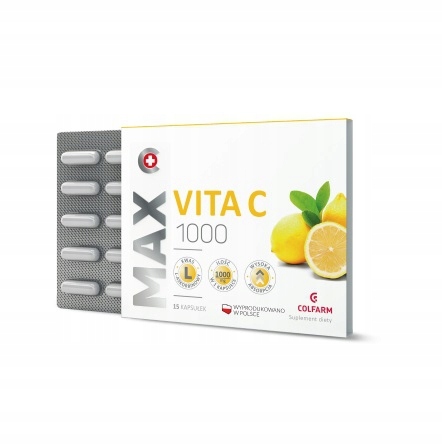 

Colfarm Max Vita C Witamina C 1000mg 15 kaps.