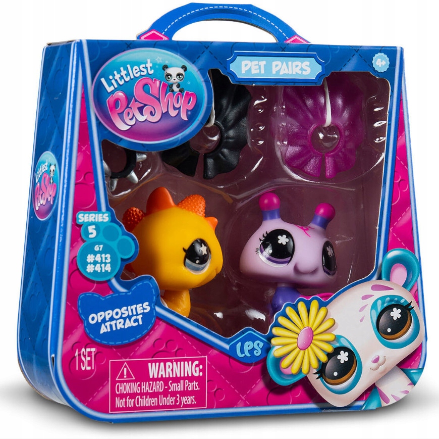 LITTLEST PET SHOP LPS G7 SERIES 5 PET PAIRS 413 414 OPPOSITES ATTRACT