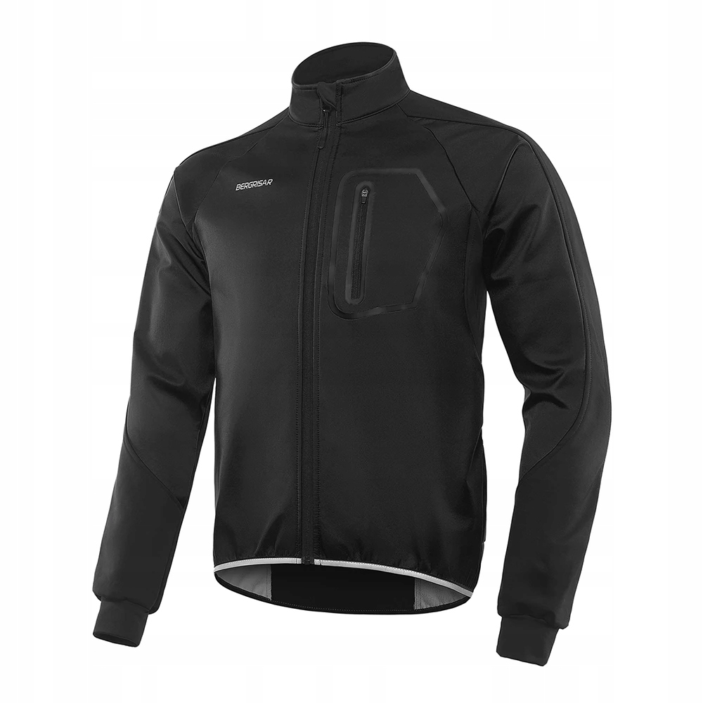 BERGRISAR Winter Men's Cycling Jacket Bicycle Softshell Fleece Thermal ...