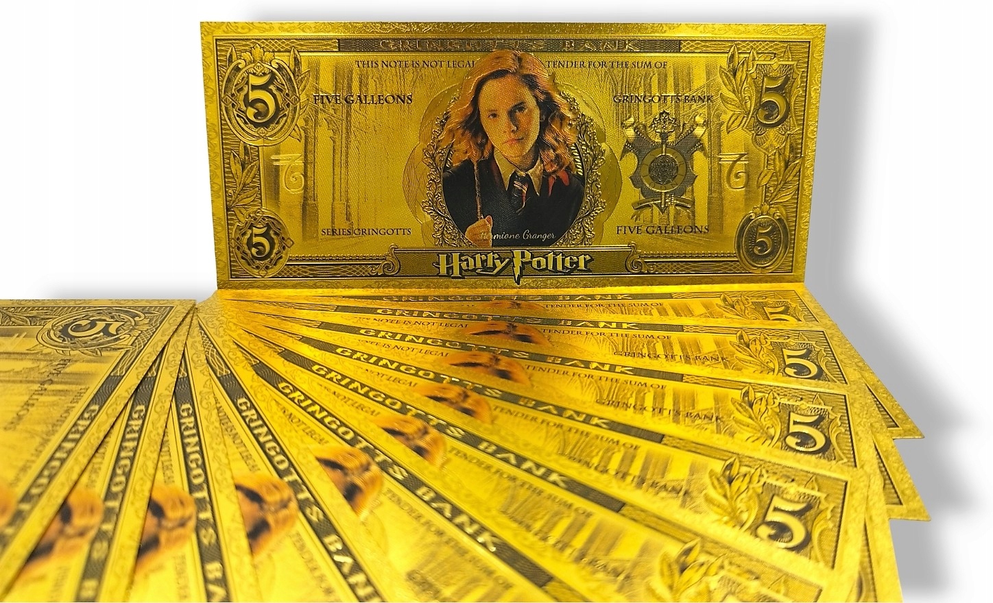 HERMIONA Harry Potter Piękny Pozłacany Banknot Marka inna