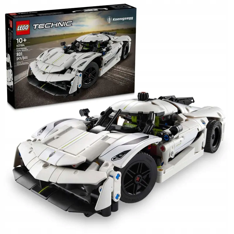 Lego Technic 42184 Bílý hyperautomobil Koenigsegg Jesko Absolut
