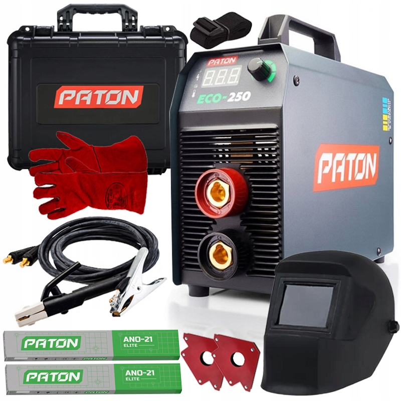 Spawarka Inwertorowa Elektrodowa Paton Eco 250A Mma Z Walizką Zestaw