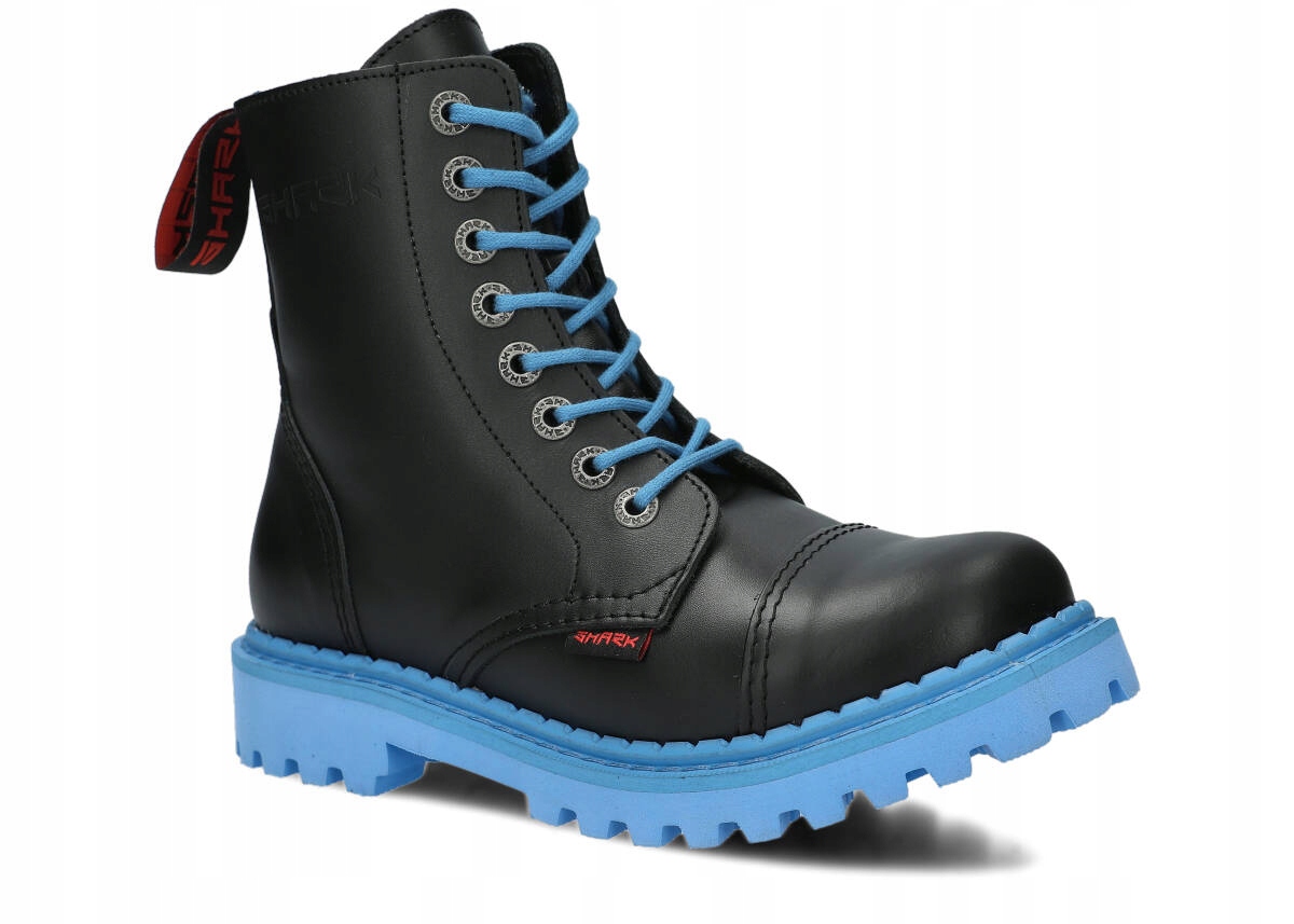 Ultra Lehké Kanady Kožené Boty Bovver Černé Shark Nagaba 8H Polské 40