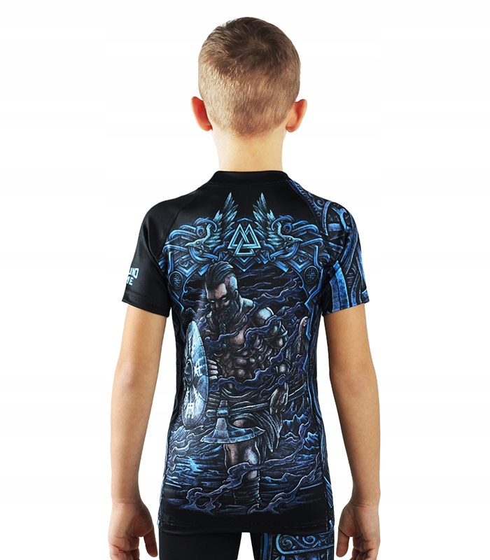 Rashguard dziecięcy Ground Game Viking Kids Mma Bjj 158 cm krótki rękaw