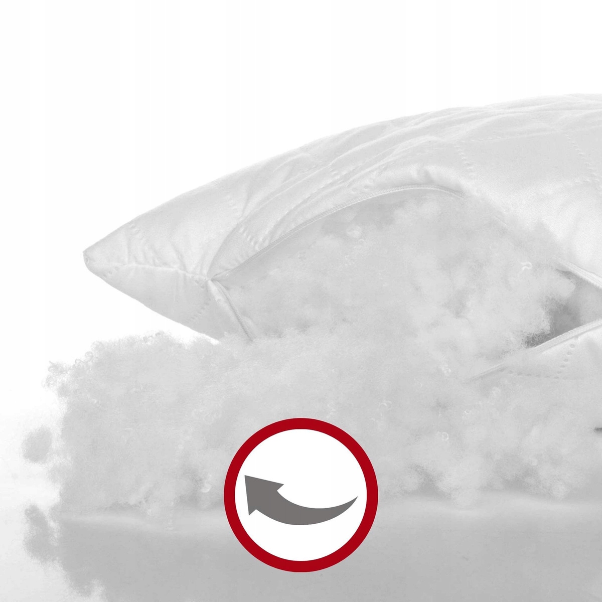 Poduszka Pikowana Granulat z Suwakiem 70x80 Wiki Szerokość produktu 70 cm