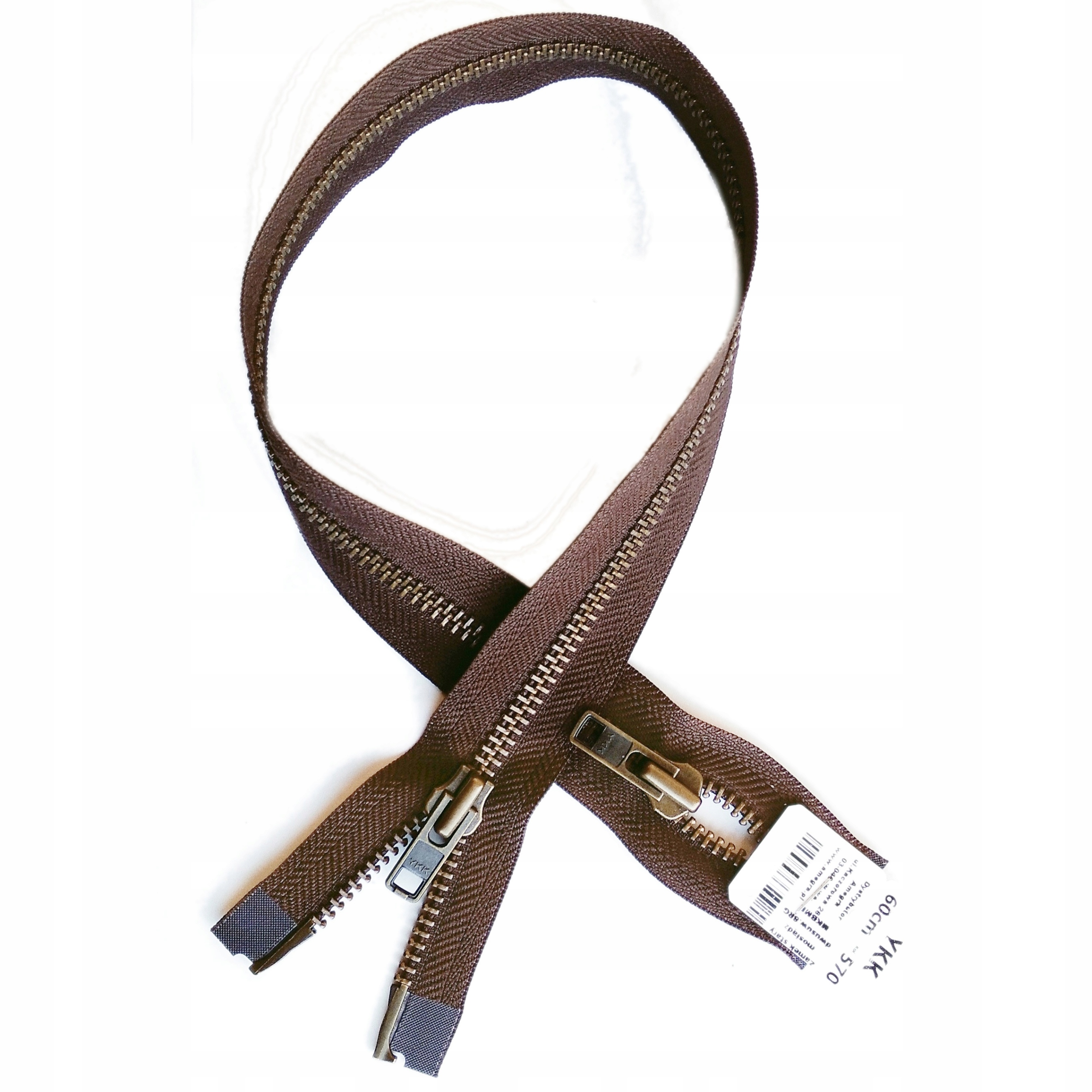 Ykk kovový zip k bundě nahoru dolů Silný 8 oxidu 570 60cm