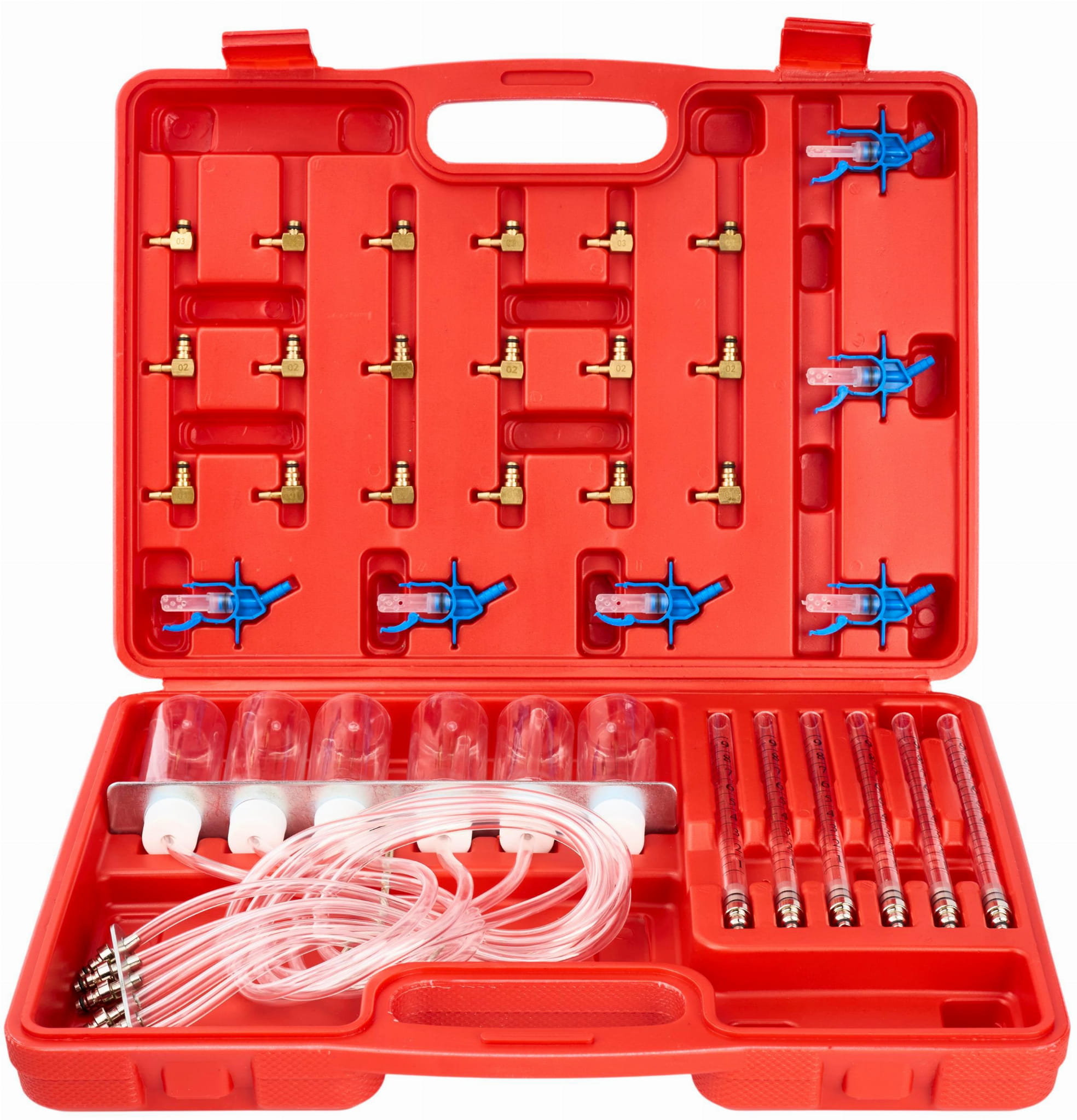 Tester ciśnienia sprężania wtryskiwaczy Kraft&Dele 36 el. do Diesla