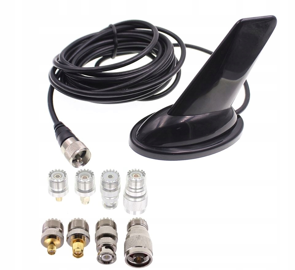 Shark Mag dyskretna antena Vhf/uhf 12cm Adaptery