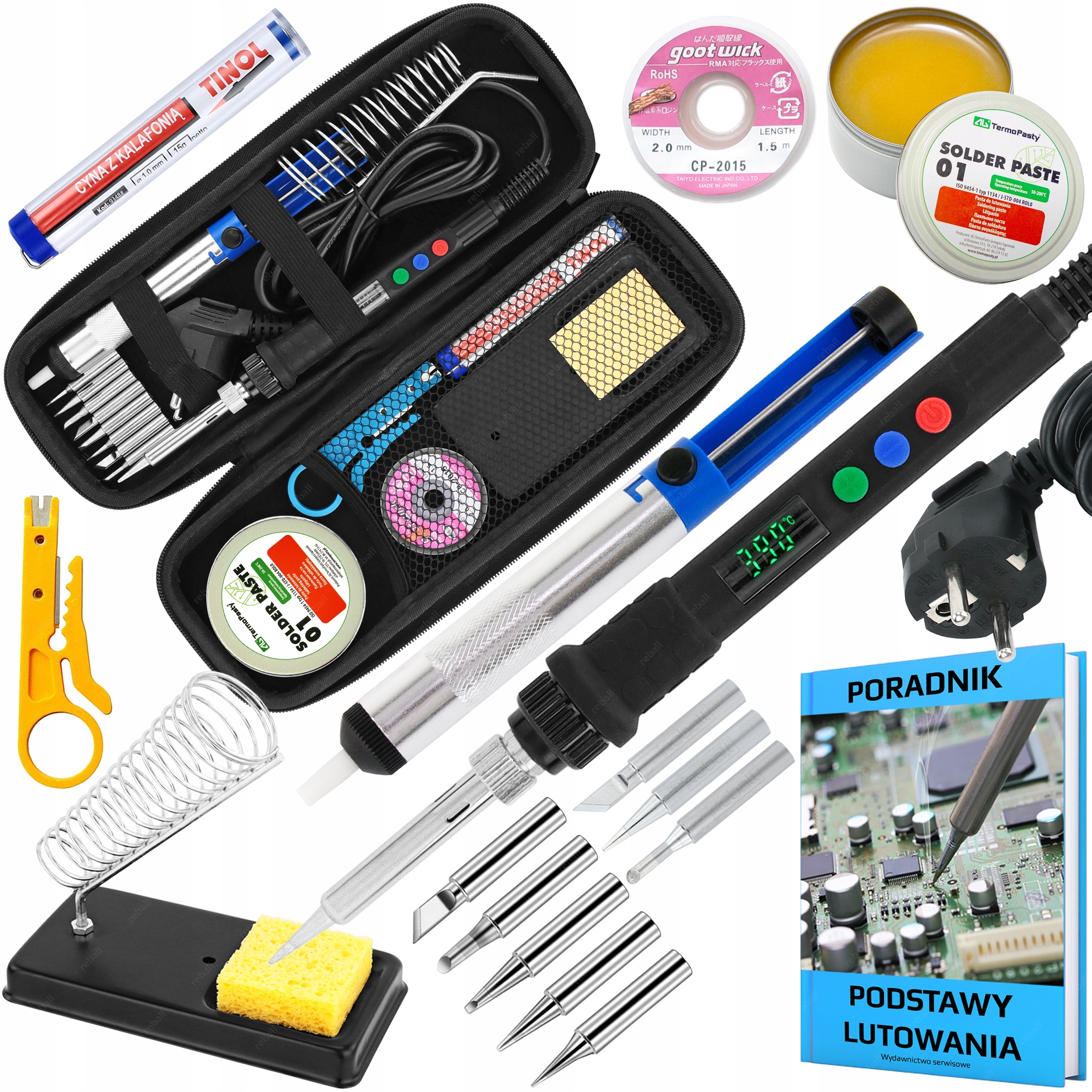 Přesná Pájecí Sada Kolbová S801B 80W Příslušenství Pro Pájení Pouzdro Návod