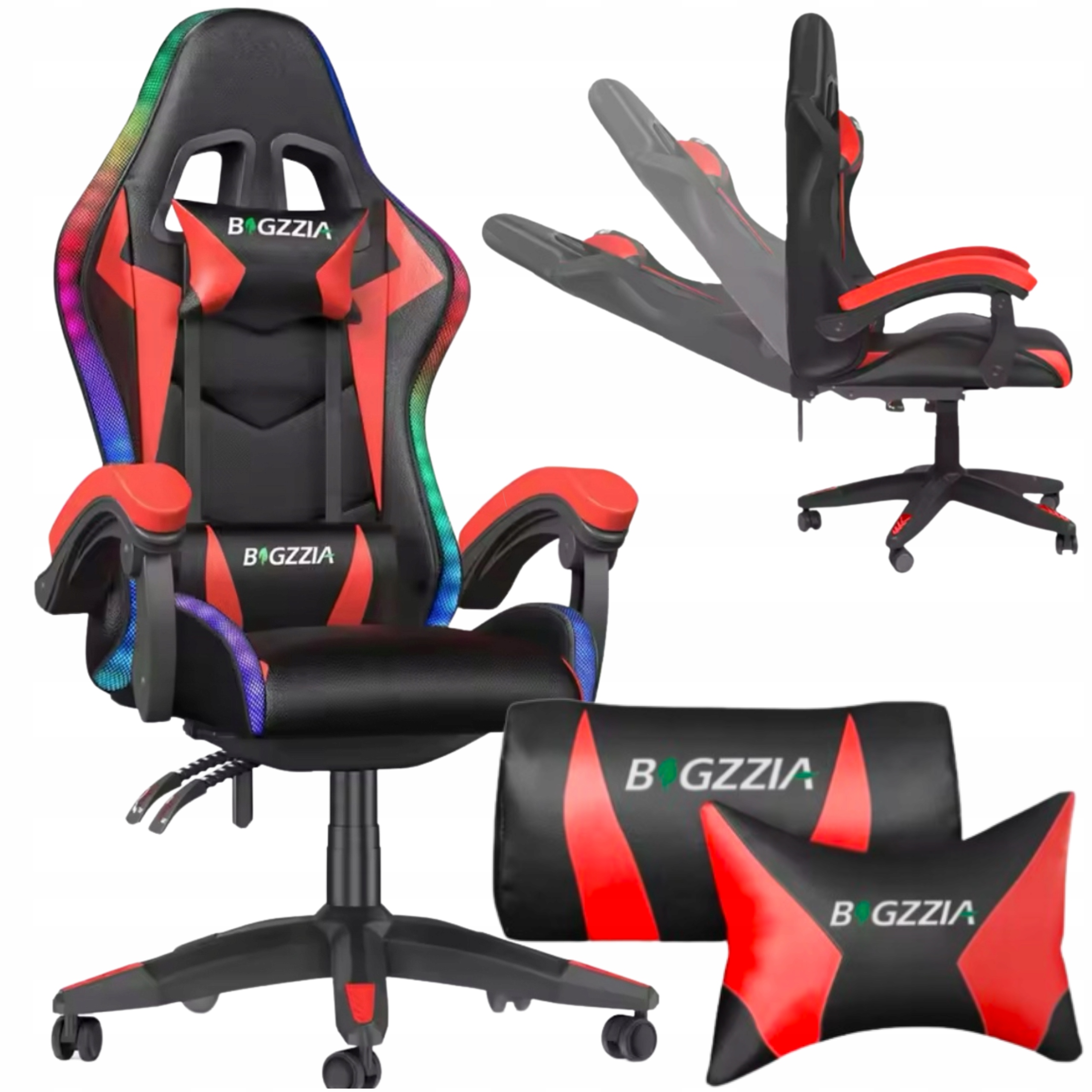 Herní křeslo Rgb Kancelářská otočná židle pro hráče Led s dálkovým ovládáním