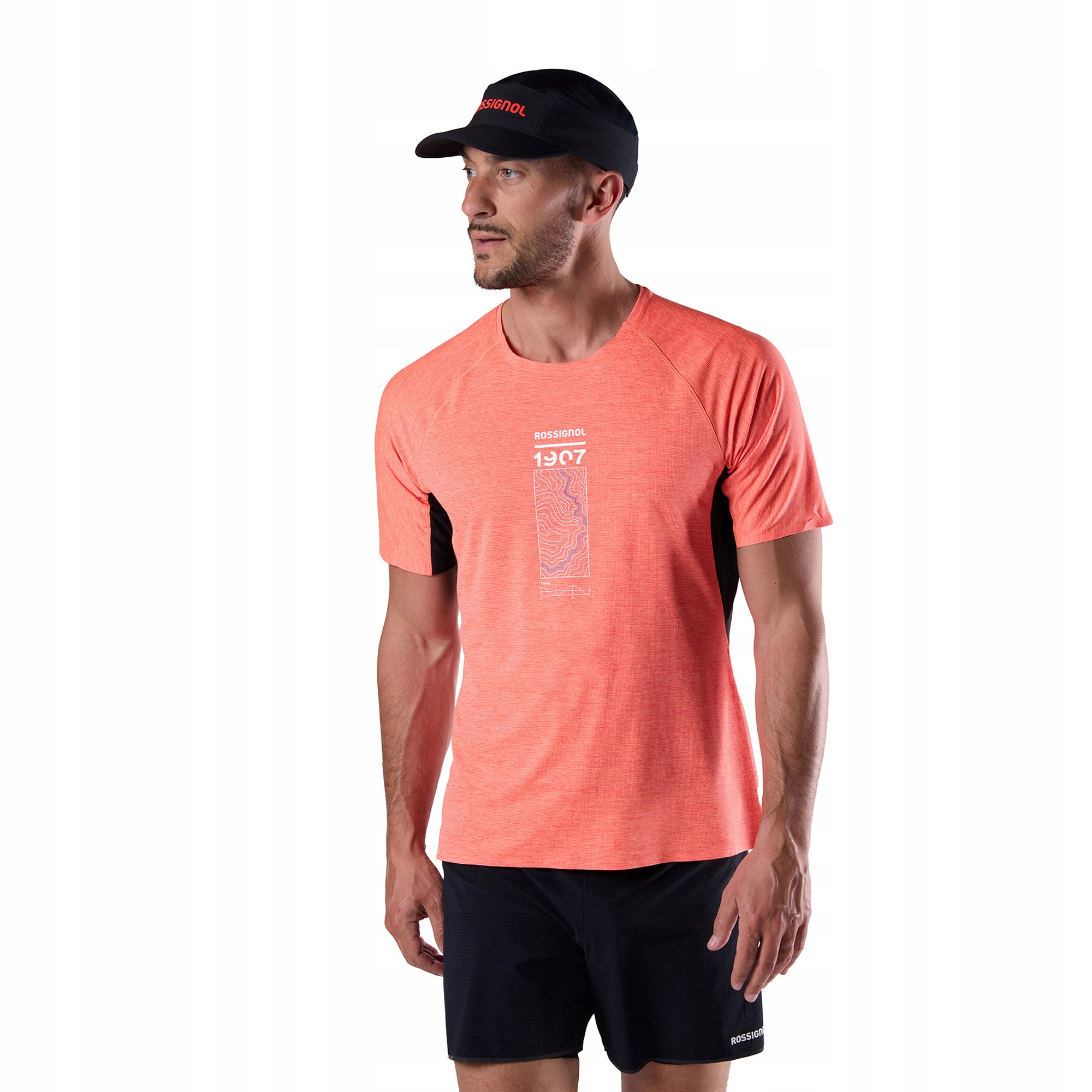 Pánské běžecké tričko Rossignol Sapa Ultra Tee neonově červené