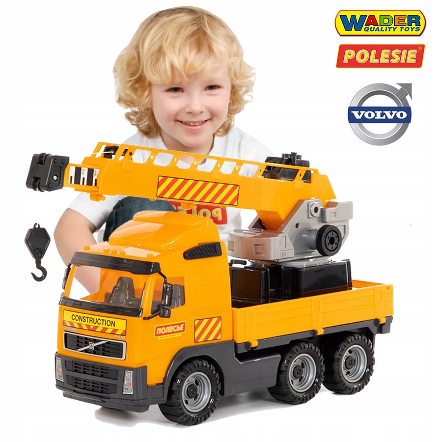 DŹWIG CIĘŻARÓWKA AUTO VOLVO GIGANT WADER POLES XXL Marka Wader Quality Toys