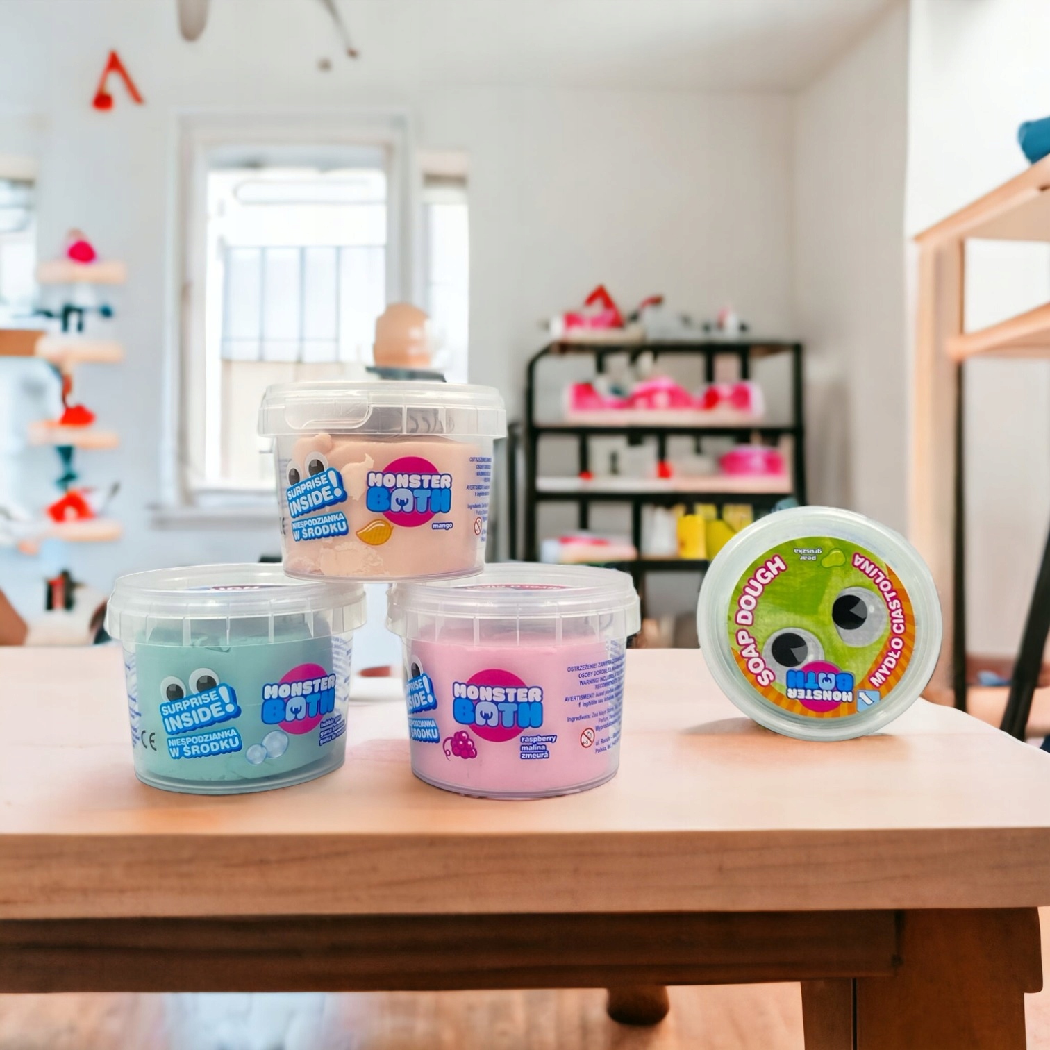 MONSTER BATH ciastolina do kąpieli dla dzieci 4sz Kod producenta 5902230514737