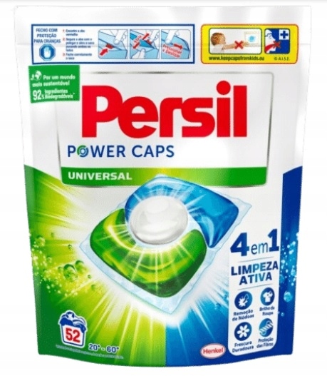 Levně Persil Power Caps Universal 4in1 Kapsle na praní 52 kusů