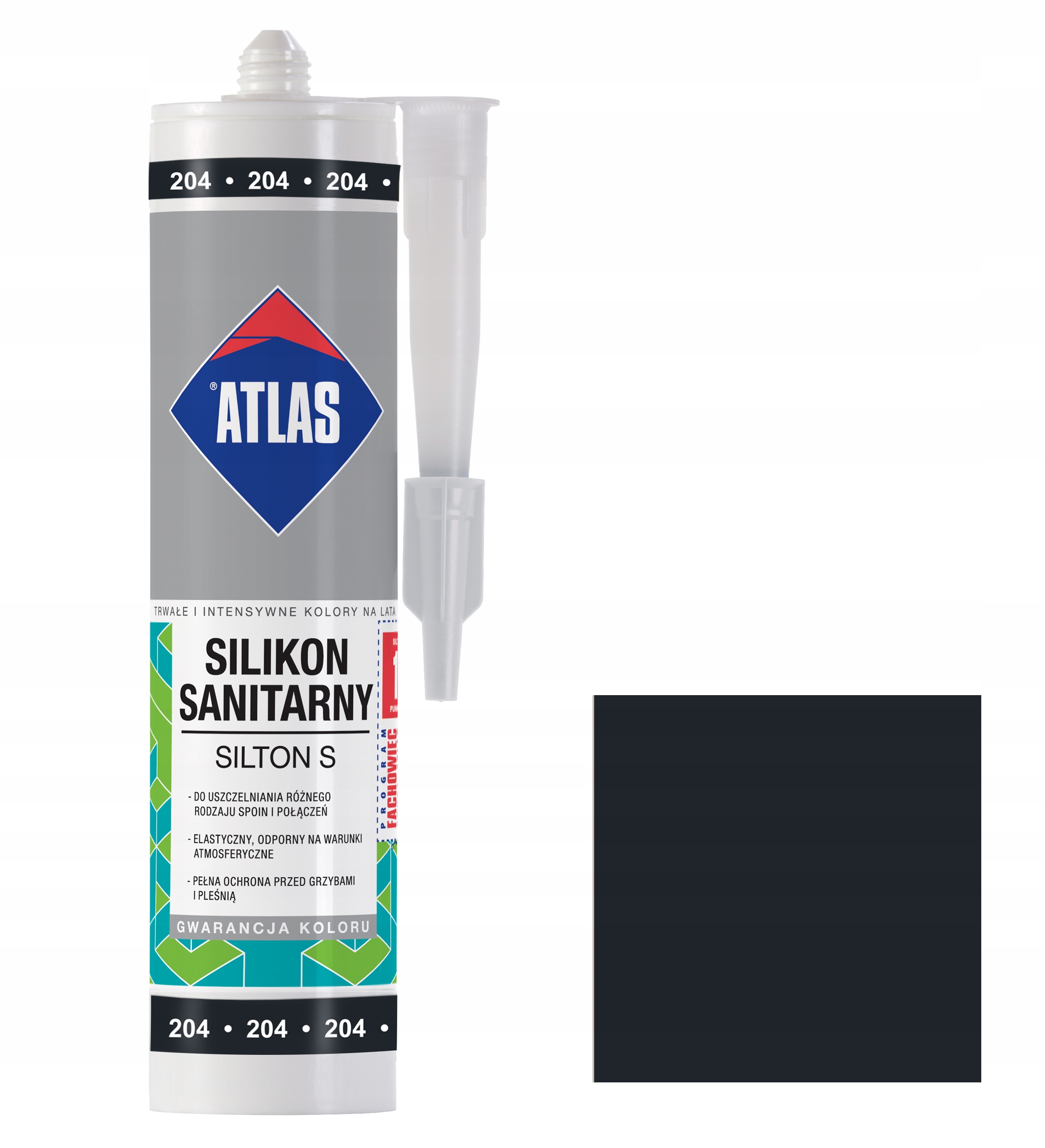 

Atlas Silikon Silton S 204 Czarny 280 ml