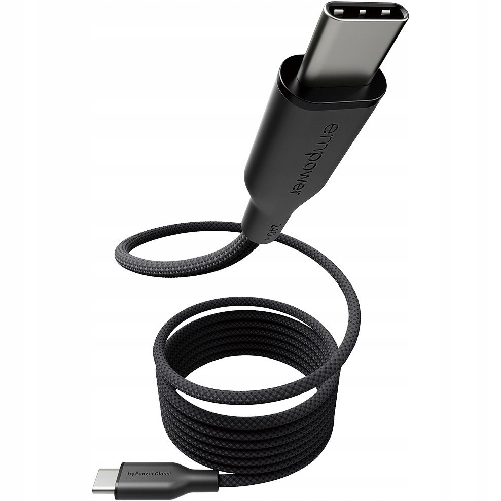 Kabel magnetyczny 240W 1.5m Usb-c z oplotem, PanzerGlass, mocny, wytrzymały