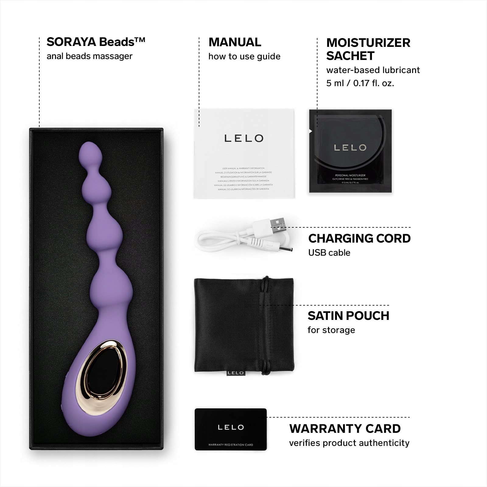 LELO SORAYA Wibrator Analny Z Technologią Bow Motion 8 Trybów Wibracji — miniatura 2