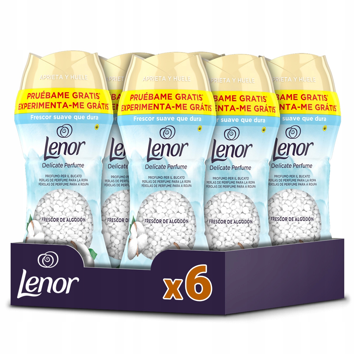 Perełki zapachowe do prania Lenor Cotton Sensitive Fresh 6x195g