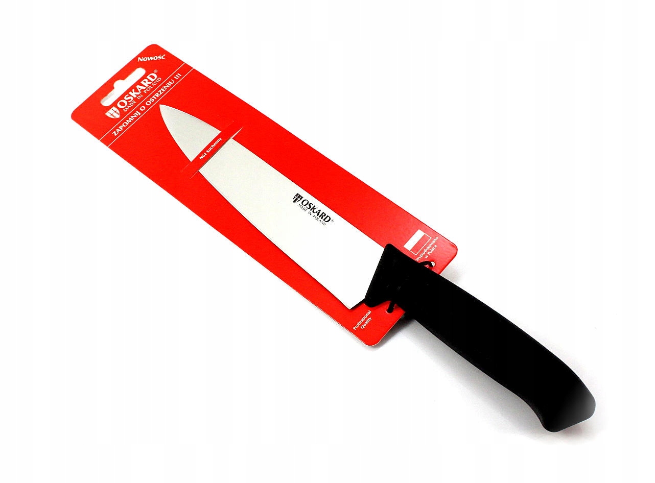 

043 Oskard nóż kuchenny 18 cm czarny szefa