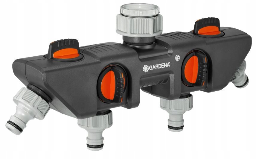 Rozdeľovač Na Štvorcestný Kohútik Pre Záhradnú Hadicu, Prípojka
