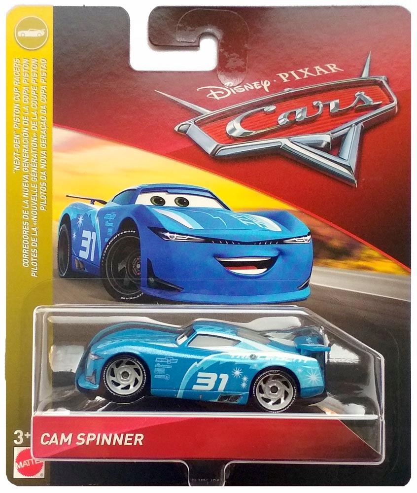 

Mattel Cars Auta Cam Spinner #31 Triple Dent 1:55
