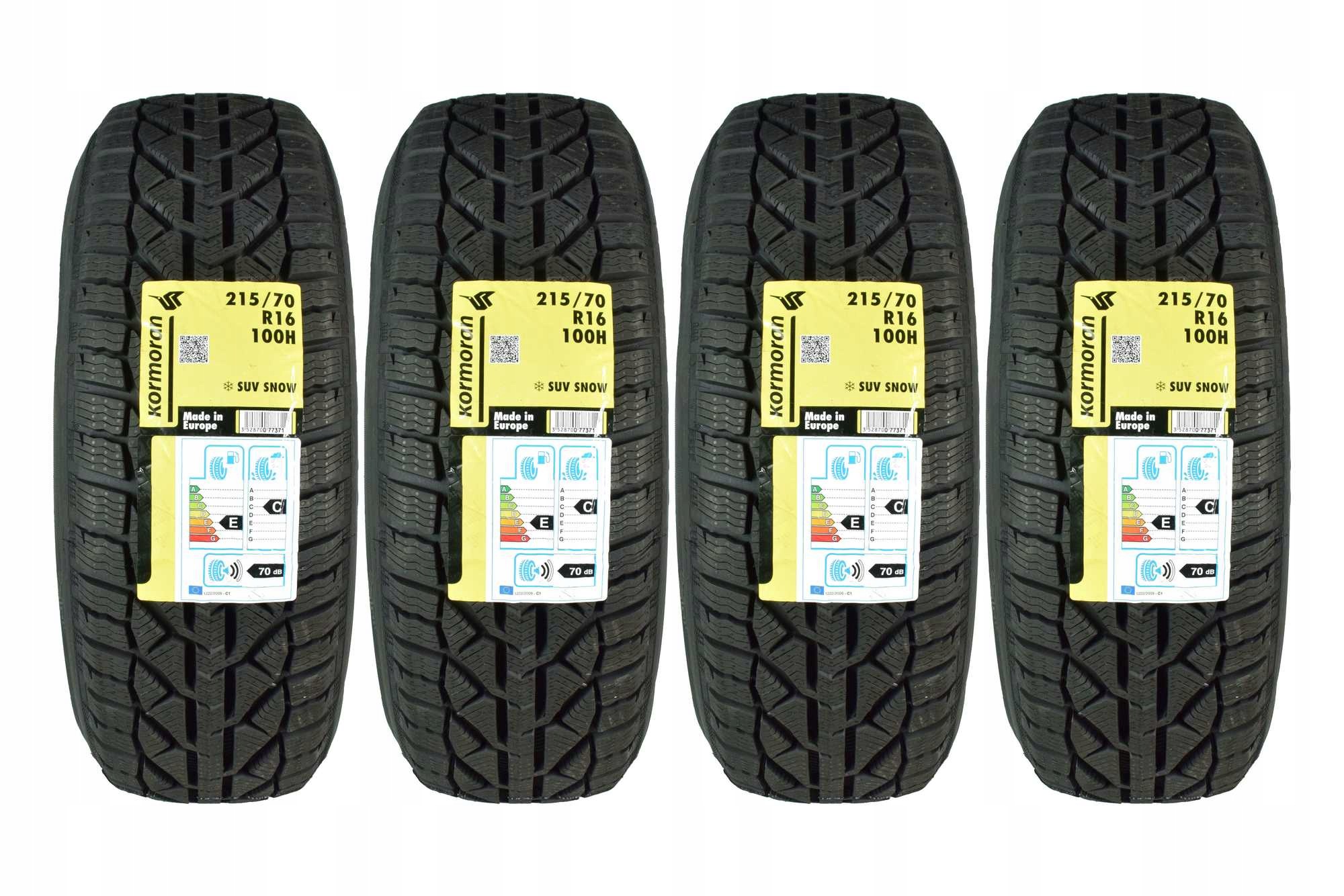 4 opony zimowe 215/70R16 Kormoran Suv Snow 2026