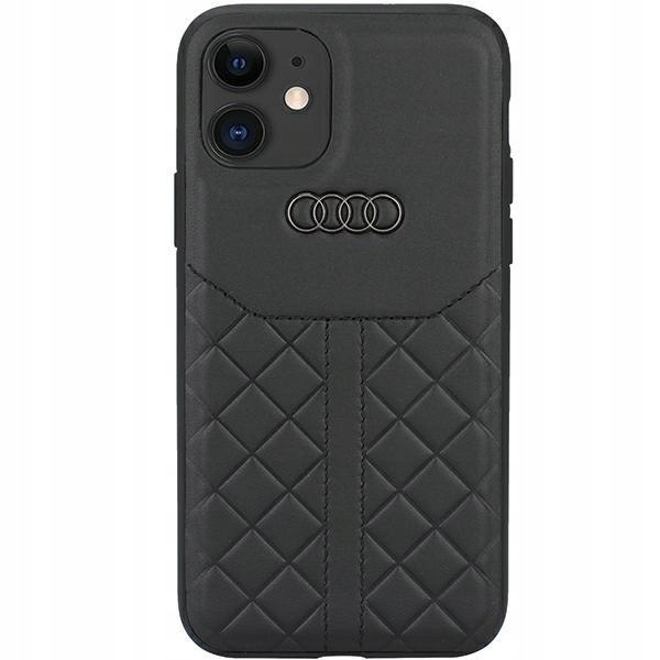 Audi Genuine Leather iPhone 12/12 Pro 6.1" czarny/black hardcase Au-tp