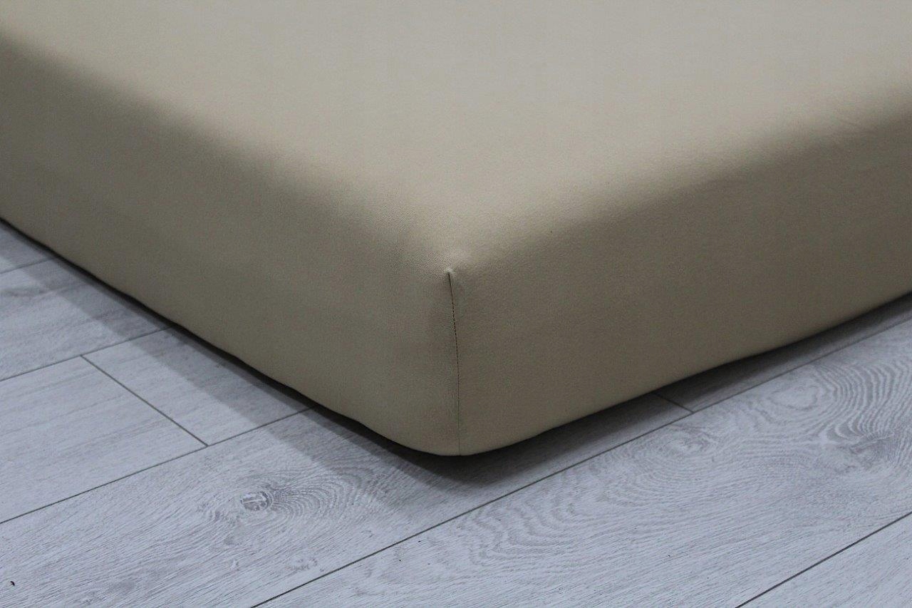 

Prześcieradło Jersey 180x200 ekskluzywne Beżowe