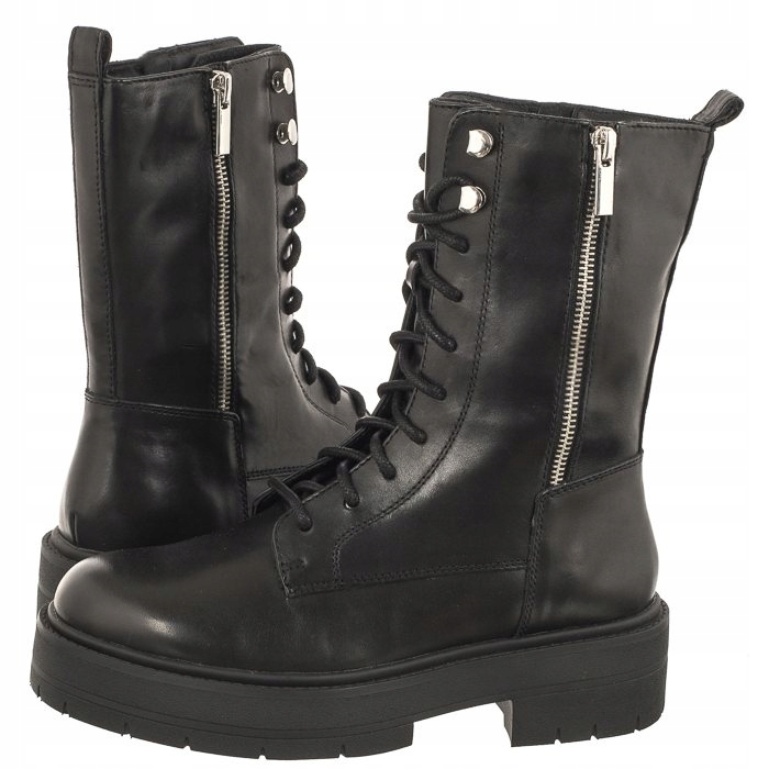 Boty Dámské Kotníkové Boty Geox Spherica D36VDM Černé