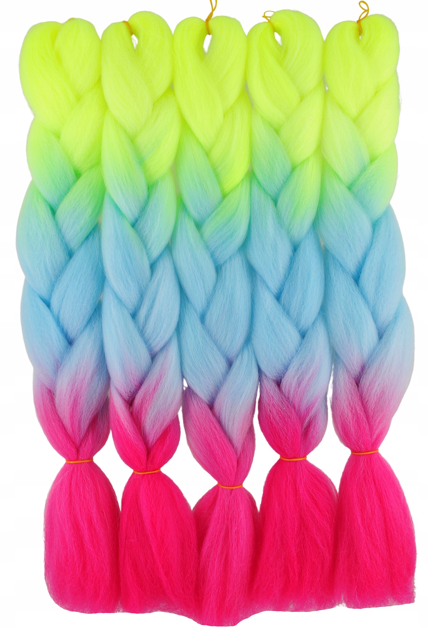 WŁOSY SYNTETYCZNE KOLOROWE WARKOCZYKI OMBRE 3-61 Marka Smart Colours