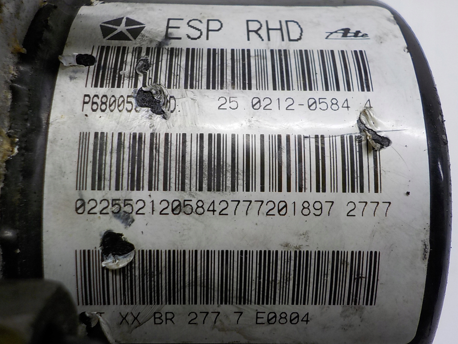 DODGE AVENGER JS Pompa ABS P68005341AD 25.0212-0584.4 28.5260-5500.3