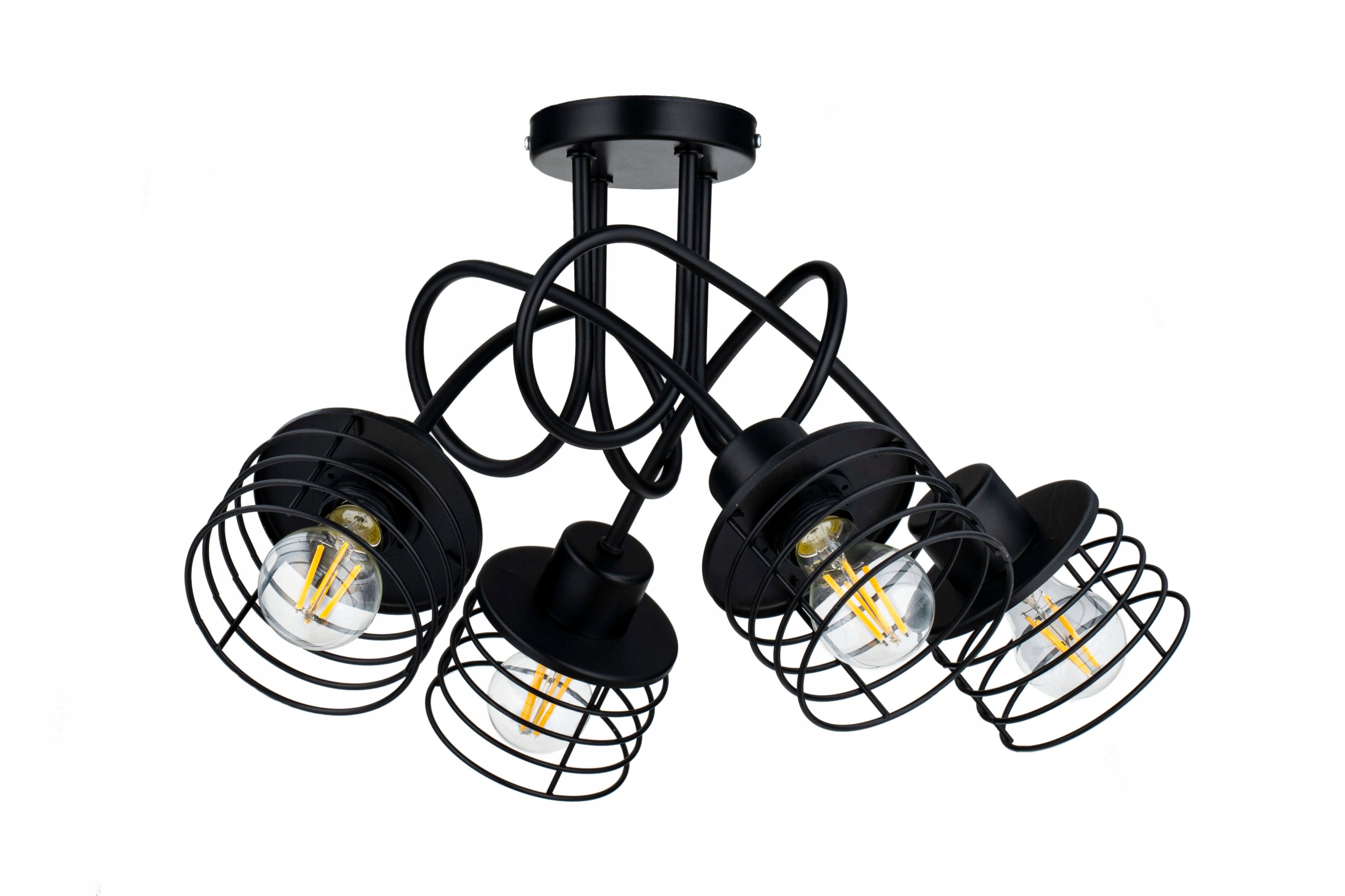 Stropní svítidlo závěsný lustr Loft stropní svítidlo drát 4