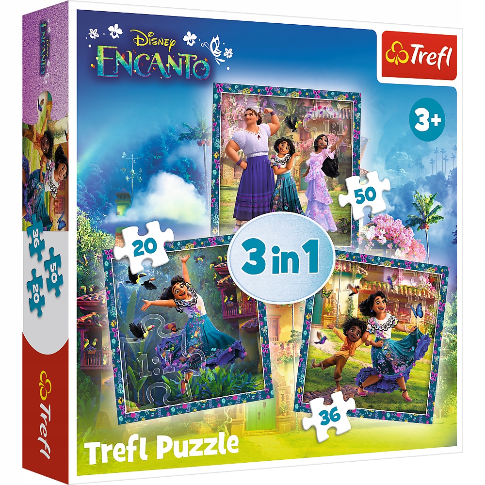 

Puzzle 3w1 Bohaterowie Encanto Trefl 34866