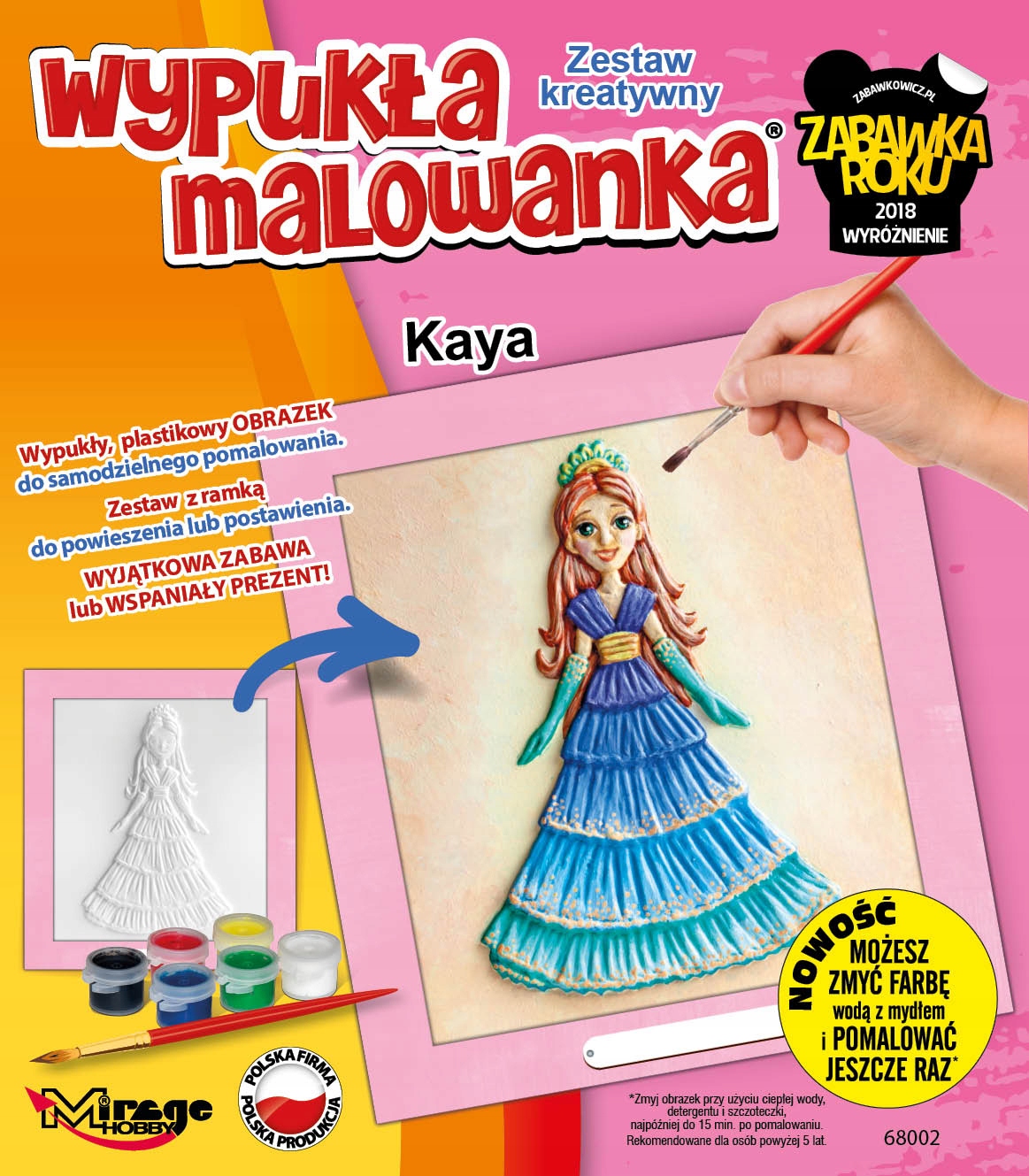 

Wypukła Malowanka Księżniczka Kaya Zestaw Kreatywn